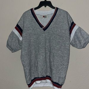 Vintage fleece mates v neck shirt size xl